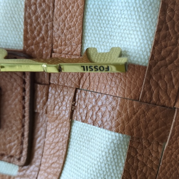 Fossil Rachel tote bag Leather and Canvas - Picture 4 of 10